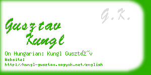 gusztav kungl business card